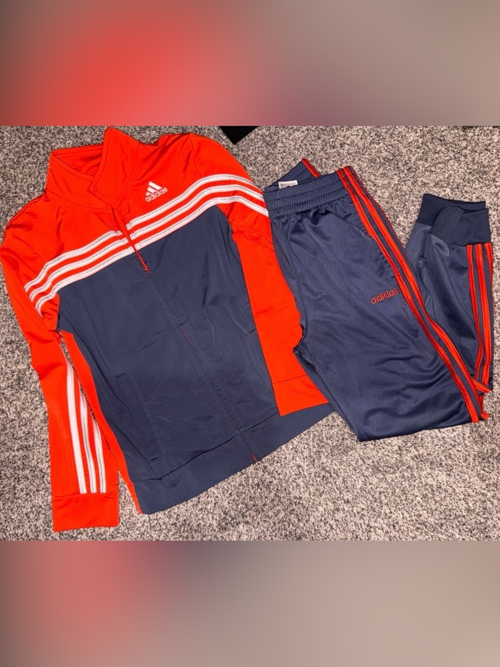 boys ADIDAS tracksuit set
